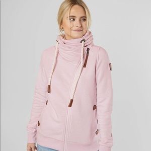 Hestia Pleated Cowl Neck Sweatshirt